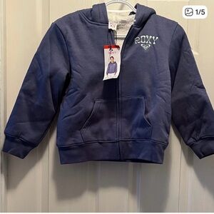 Roxy Kids Dark Blue Zip-Up Hoodie